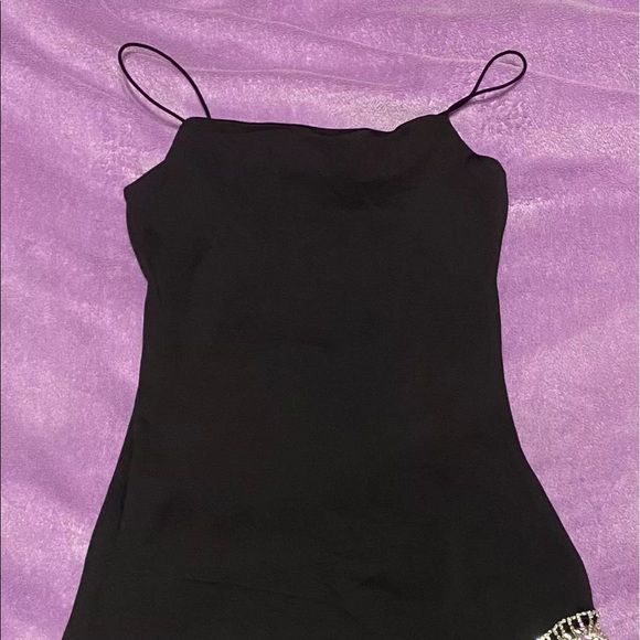 Rhinestone Fringe Mini Dress - Picture 10 of 12